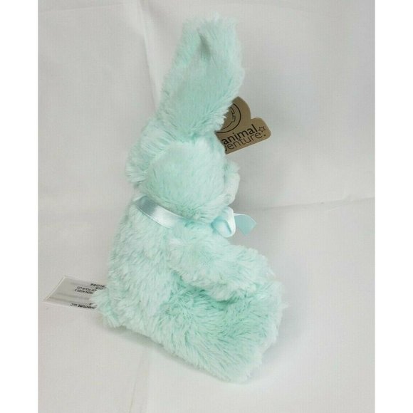 Animal Adventure Daisy Bunny Plush Mint Green Cuddle Bunny  8" - Picture 5 of 12